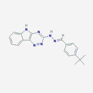 molecular formula C20H20N6 B400561 N-(4-tert-Butyl-benzylidene)-N'-(9H-1,3,4,9-tetraaza-fluoren-2-yl)-hydrazine 