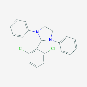 molecular formula C21H18Cl2N2 B400563 2-(2,6-Dichlorophenyl)-1,3-diphenylimidazolidine 