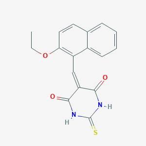 5-[(2-ethoxy-1-naphthyl)methylene]-2-thioxodihydropyrimidine-4,6(1H,5H)-dione