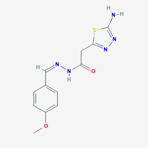 2-(5-amino-1,3,4-thiadiazol-2-yl)-N'-(4-methoxybenzylidene)acetohydrazide