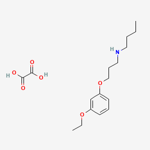 molecular formula C17H27NO6 B4005893 N-[3-(3-ethoxyphenoxy)propyl]butan-1-amine;oxalic acid 