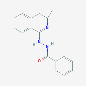molecular formula C18H19N3O B400596 N'-(3,3-dimethyl-4H-isoquinolin-1-yl)benzohydrazide CAS No. 147567-55-3