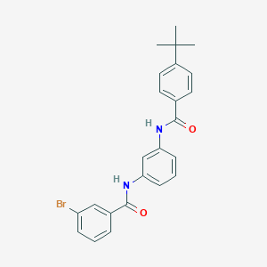 molecular formula C24H23BrN2O2 B400610 3-bromo-N-{3-[(4-tert-butylbenzoyl)amino]phenyl}benzamide 