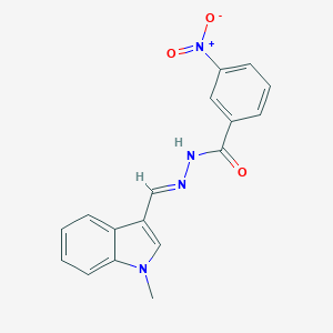 molecular formula C17H14N4O3 B400614 3-nitro-N'-[(1-methyl-1H-indol-3-yl)methylene]benzohydrazide CAS No. 325807-47-4