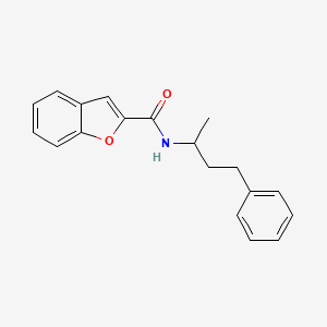 molecular formula C19H19NO2 B4006791 N-(4-phenylbutan-2-yl)-1-benzofuran-2-carboxamide 