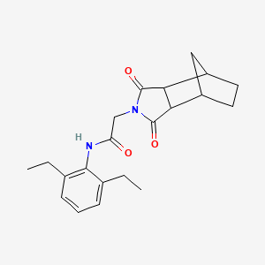 molecular formula C21H26N2O3 B4006981 N-(2,6-diethylphenyl)-2-(1,3-dioxooctahydro-2H-4,7-methanoisoindol-2-yl)acetamide 