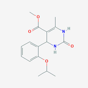molecular formula C16H20N2O4 B400705 Methyl 6-methyl-2-oxo-4-[2-(propan-2-yloxy)phenyl]-1,2,3,4-tetrahydropyrimidine-5-carboxylate 