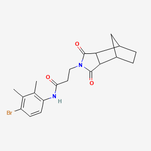 molecular formula C20H23BrN2O3 B4007606 N-(4-bromo-2,3-dimethylphenyl)-3-(1,3-dioxooctahydro-2H-4,7-methanoisoindol-2-yl)propanamide 