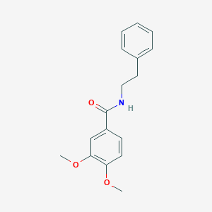 molecular formula C17H19NO3 B400777 3,4-dimethoxy-N-(2-phenylethyl)benzamide CAS No. 93598-25-5