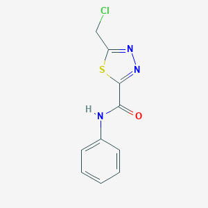 5-(chloromethyl)-N-phenyl-1,3,4-thiadiazole-2-carboxamide