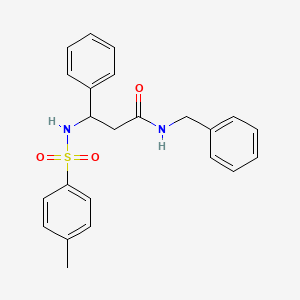 molecular formula C23H24N2O3S B4008054 N-benzyl-3-[(4-methylphenyl)sulfonylamino]-3-phenylpropanamide 