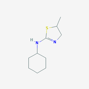 molecular formula C10H18N2S B400826 N-cyclohexyl-5-methyl-4,5-dihydro-1,3-thiazol-2-amine CAS No. 254732-41-7