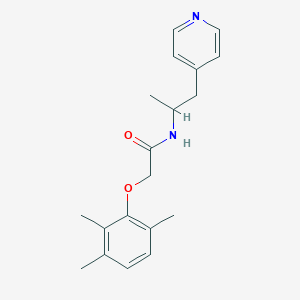 molecular formula C19H24N2O2 B4008451 N-(1-methyl-2-pyridin-4-ylethyl)-2-(2,3,6-trimethylphenoxy)acetamide 