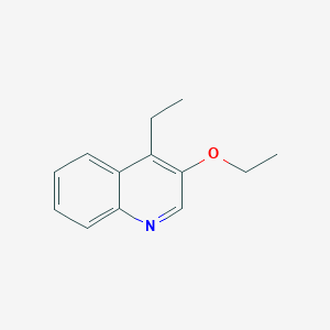 molecular formula C13H15NO B040086 3-Ethoxy-4-ethylquinoline CAS No. 117125-18-5