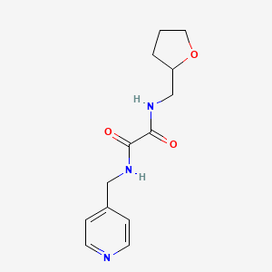 molecular formula C13H17N3O3 B4008708 N-(oxolan-2-ylmethyl)-N'-(pyridin-4-ylmethyl)oxamide 