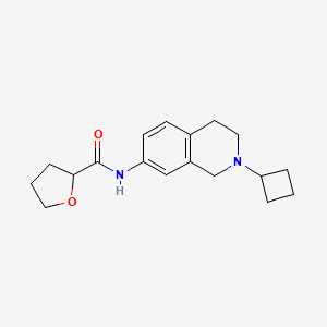 molecular formula C18H24N2O2 B4009609 N-(2-cyclobutyl-3,4-dihydro-1H-isoquinolin-7-yl)oxolane-2-carboxamide 