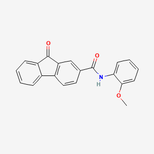 molecular formula C21H15NO3 B4009819 N-(2-methoxyphenyl)-9-oxofluorene-2-carboxamide 