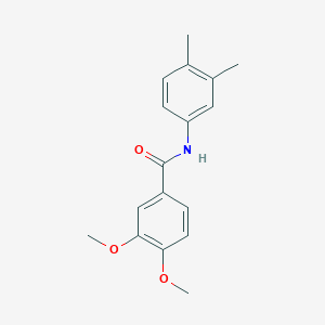 molecular formula C17H19NO3 B401025 N-(3,4-dimethylphenyl)-3,4-dimethoxybenzamide 