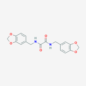 molecular formula C18H16N2O6 B401029 N~1~,N~2~-bis(1,3-benzodioxol-5-ylmethyl)ethanediamide 