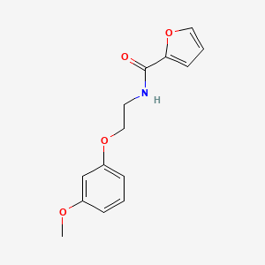 molecular formula C14H15NO4 B4010310 N-[2-(3-methoxyphenoxy)ethyl]furan-2-carboxamide 