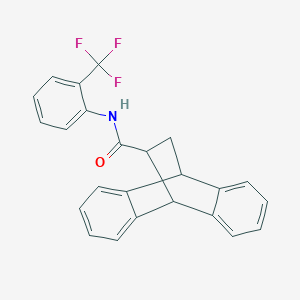 molecular formula C24H18F3NO B4010438 N-[2-(trifluoromethyl)phenyl]tetracyclo[6.6.2.02,7.09,14]hexadeca-2,4,6,9,11,13-hexaene-15-carboxamide 