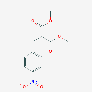 molecular formula C12H13NO6 B040105 Dimethyl 2-[(4-nitrophenyl)methyl]propanedioate CAS No. 124090-10-4