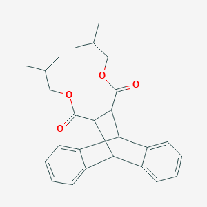 molecular formula C26H30O4 B401053 diisobutyl tetracyclo[6.6.2.0~2,7~.0~9,14~]hexadeca-2,4,6,9,11,13-hexaene-15,16-dicarboxylate CAS No. 321690-17-9