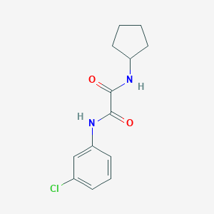 molecular formula C13H15ClN2O2 B401067 N~1~-(3-chlorophenyl)-N~2~-cyclopentylethanediamide 