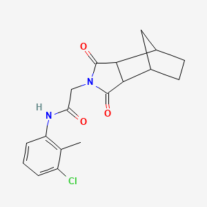 molecular formula C18H19ClN2O3 B4010691 N-(3-chloro-2-methylphenyl)-2-(1,3-dioxooctahydro-2H-4,7-methanoisoindol-2-yl)acetamide 