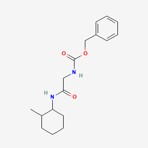 molecular formula C17H24N2O3 B4010865 benzyl N-[2-[(2-methylcyclohexyl)amino]-2-oxoethyl]carbamate 