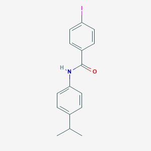 molecular formula C16H16INO B401100 4-iodo-N-(4-isopropylphenyl)benzamide 