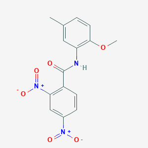 molecular formula C15H13N3O6 B401111 N-(2-methoxy-5-methylphenyl)-2,4-dinitrobenzamide 