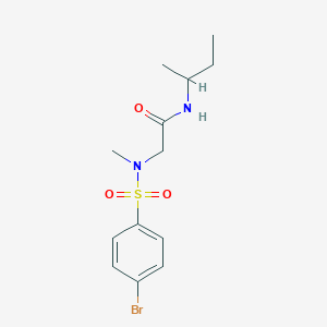 molecular formula C13H19BrN2O3S B4011175 N~2~-[(4-bromophenyl)sulfonyl]-N-butan-2-yl-N~2~-methylglycinamide 