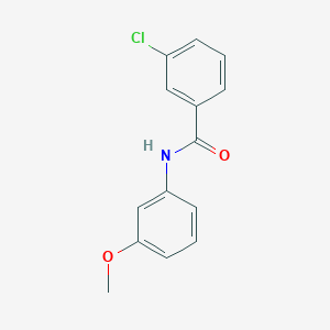 molecular formula C14H12ClNO2 B401123 3-chloro-N-(3-methoxyphenyl)benzamide CAS No. 331270-71-4