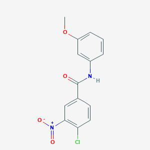 molecular formula C14H11ClN2O4 B401130 4-chloro-N-(3-methoxyphenyl)-3-nitrobenzamide 