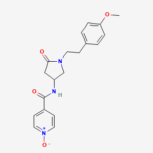molecular formula C19H21N3O4 B4011397 N-{1-[2-(4-methoxyphenyl)ethyl]-5-oxo-3-pyrrolidinyl}isonicotinamide 1-oxide 