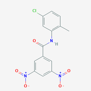 molecular formula C14H10ClN3O5 B401140 N-(5-chloro-2-methylphenyl)-3,5-dinitrobenzamide CAS No. 73544-79-3