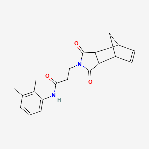 molecular formula C20H22N2O3 B4011430 N-(2,3-dimethylphenyl)-3-(1,3-dioxo-1,3,3a,4,7,7a-hexahydro-2H-4,7-methanoisoindol-2-yl)propanamide 