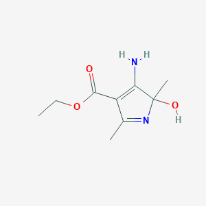 Ethyl 4-amino-5-hydroxy-2,5-dimethylpyrrole-3-carboxylate