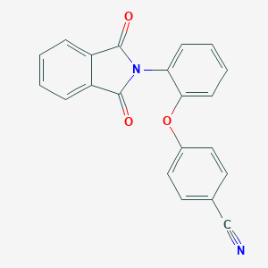 molecular formula C21H12N2O3 B401177 4-[2-(1,3-Dioxoisoindol-2-yl)phenoxy]benzonitrile 