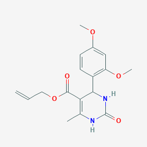 molecular formula C17H20N2O5 B401190 Allyl 4-(2,4-dimethoxyphenyl)-6-methyl-2-oxo-1,2,3,4-tetrahydro-5-pyrimidinecarboxylate CAS No. 302561-37-1