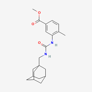 molecular formula C21H28N2O3 B4011980 methyl 3-({[(1-adamantylmethyl)amino]carbonyl}amino)-4-methylbenzoate 