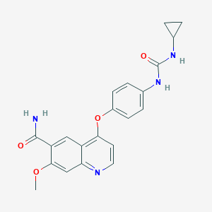 molecular formula C21H20N4O4 B040125 Lenvatinib Impurity g CAS No. 417714-14-8