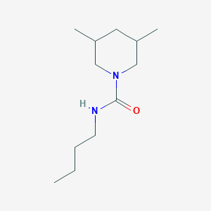 molecular formula C12H24N2O B4012504 N-butyl-3,5-dimethylpiperidine-1-carboxamide 