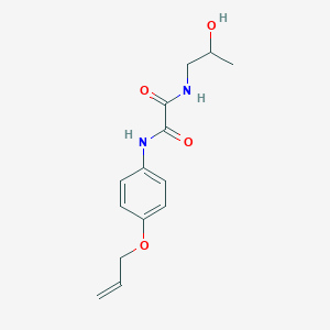 molecular formula C14H18N2O4 B4012906 N-(2-hydroxypropyl)-N'-[4-(prop-2-en-1-yloxy)phenyl]ethanediamide 