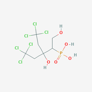 [5,5,5-Trichloro-1,3-dihydroxy-3-(2,2,2-trichloroethyl)pentan-2-yl]phosphonic acid