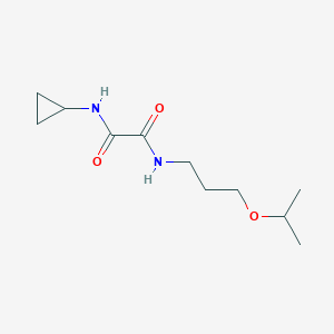 molecular formula C11H20N2O3 B4013383 N-cyclopropyl-N'-[3-(propan-2-yloxy)propyl]ethanediamide 