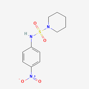 molecular formula C11H15N3O4S B4013436 N-(4-nitrophenyl)piperidine-1-sulfonamide 