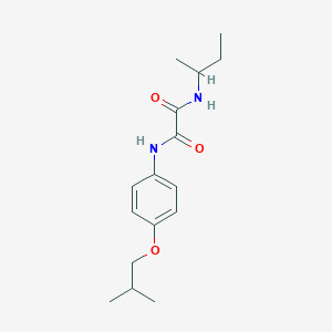 molecular formula C16H24N2O3 B4013499 N-(butan-2-yl)-N'-[4-(2-methylpropoxy)phenyl]ethanediamide 