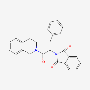 molecular formula C26H22N2O3 B4013716 2-[1-(3,4-dihydroisoquinolin-2(1H)-yl)-1-oxo-3-phenylpropan-2-yl]-1H-isoindole-1,3(2H)-dione 